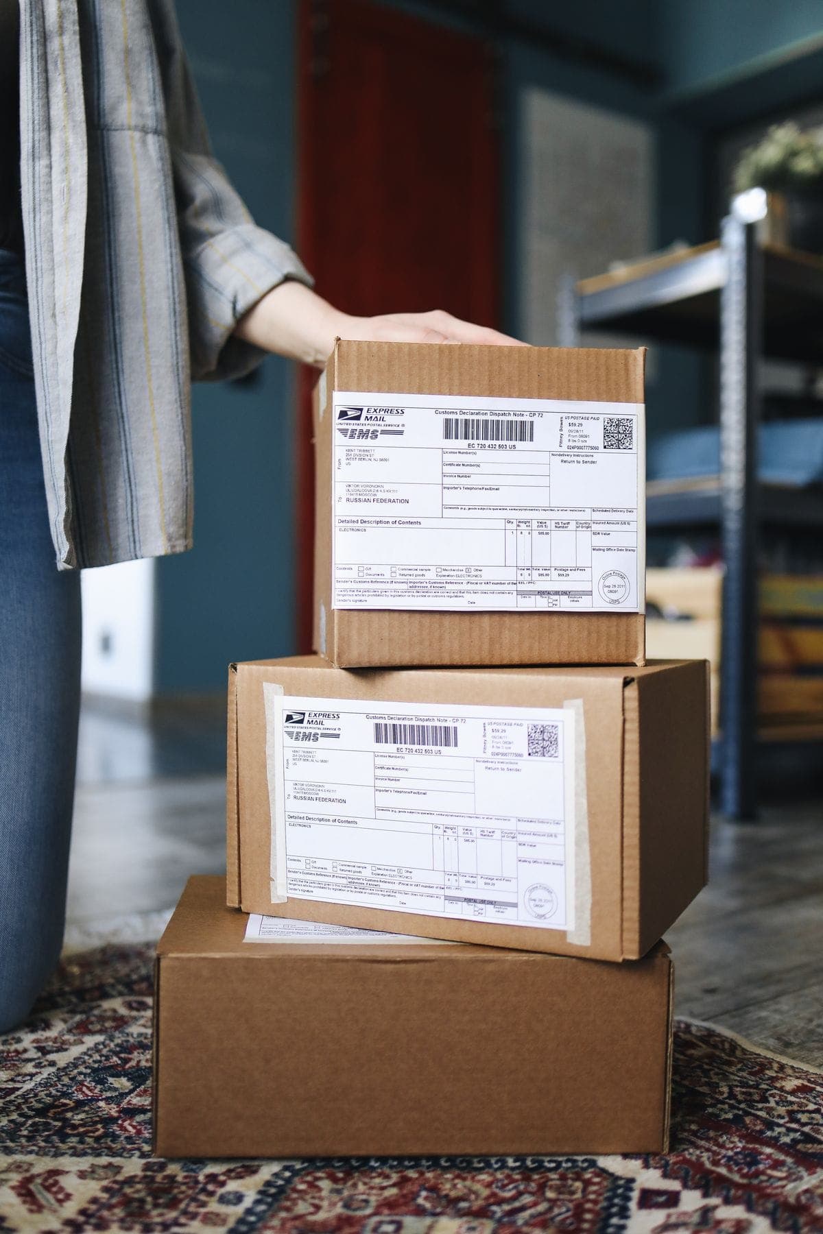 Boxes sorted by lane from their labels